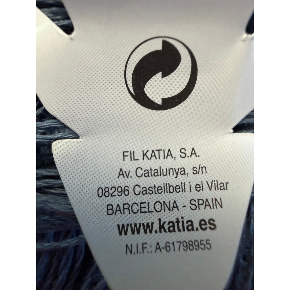 New Katia Lino 100% Linen Yarn 50g Blue Crochet Knitting Summer Fiber - Picture 4 of 7